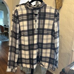 Plaid Long Sleeve Blouse